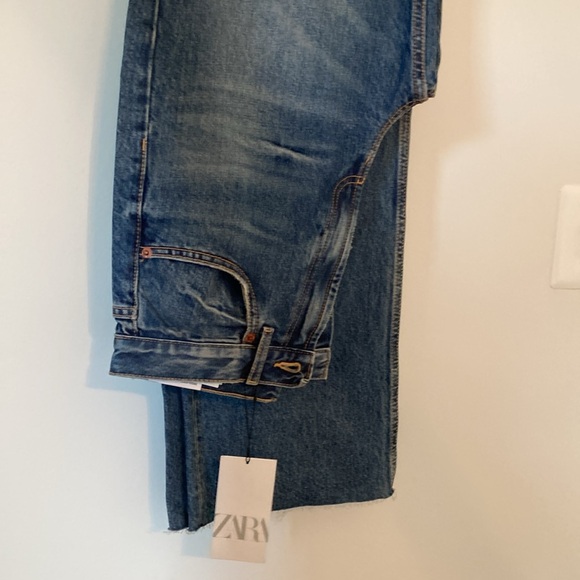 Zara High Rise Wide Leg Full Length Jeans size 38 - code 2569/220 NWT - Picture 7 of 7